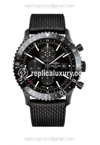 Breitling Chronoliner Blacksteel / Black / Rubber M2431013/BF02/267S