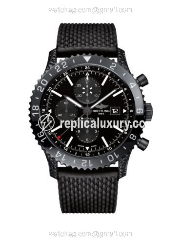 Breitling Chronoliner Blacksteel Diamondworks / Black / Rubber M24310AN.BF02.267S