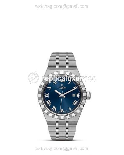 Tudor Royal Date 28 Stainless Steel / Blue - Roman M28300-0006