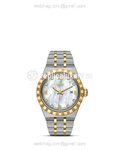 Tudor Royal Date 28 Stainless Steel / Yellow Gold / MOP M28303-0007