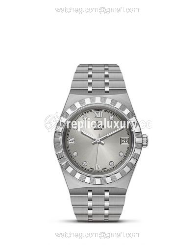 Tudor Royal Date 34 Stainless Steel / Silver - Diamond M28400-0002