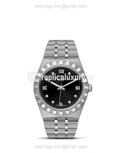 Tudor Royal Date 34 Stainless Steel / Black - Diamond M28400-0004