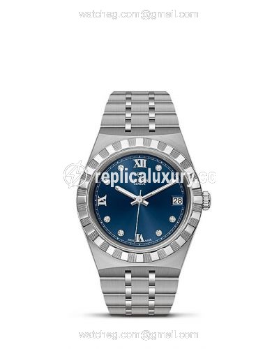 Tudor Royal Date 34 Stainless Steel / Blue - Diamond M28400-0007