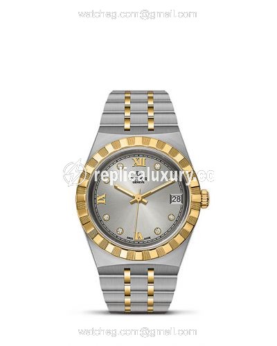Tudor Royal Date 34 Stainless Steel / Yellow Gold / Silver - Diamond M28403-0002