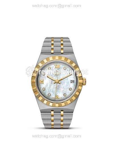 Tudor Royal Date 34 Stainless Steel / Yellow Gold / MOP M28403-0007