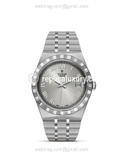 Tudor Royal Date 38 Stainless Steel / Silver - Roman M28500-0001