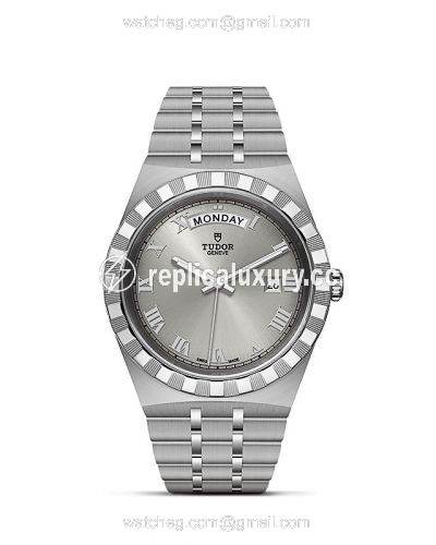 Tudor Royal Day-Date 41 Stainless Steel / Silver - Roman M28600-0001
