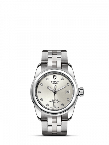 Tudor Glamour Date 26 Stainless Steel / Silver-Diamond / Bracelet M51000-0002
