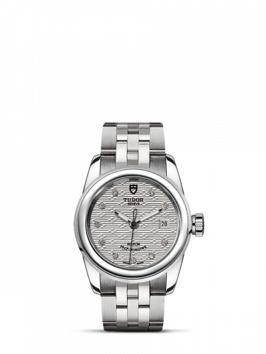 Tudor Glamour Date 26 Stainless Steel / Jacquard Silver-Diamond / Bracelet M51000-0004