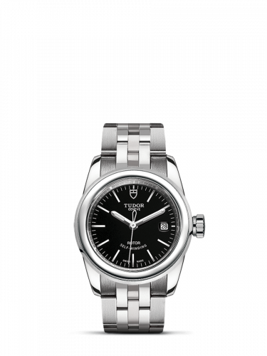 Tudor Glamour Date 26 Stainless Steel / Black / Bracelet M51000-0009