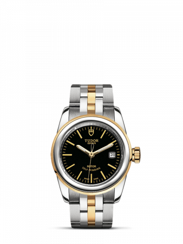 Tudor Glamour Date 26 Stainless Steel / Yellow Gold / Black / Bracelet M51003-0008