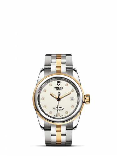 Tudor Glamour Date 26 Stainless Steel / Yellow Gold / Opaline-Diamond / Bracelet M51003-0026