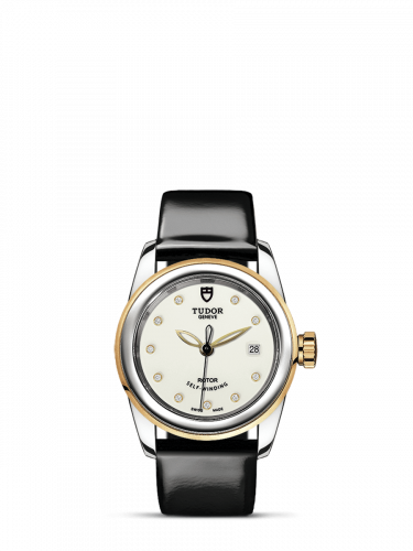 Tudor Glamour Date 26 Stainless Steel / Yellow Gold / Opaline-Diamond / Strap M51003-0028