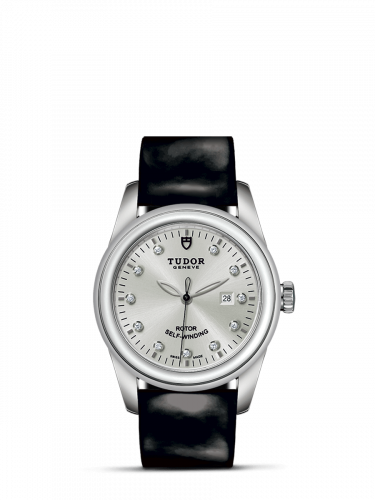 Tudor Glamour Date 31 Stainless Steel / Silver-Diamond / Strap M53000-0026