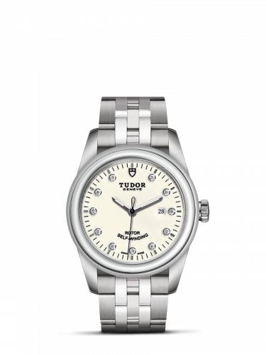 Tudor Glamour Date 31 Stainless Steel / Opaline-Diamond / Bracelet M53000-0080