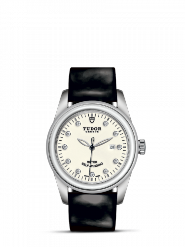 Tudor Glamour Date 31 Stainless Steel / Opaline-Diamond / Strap M53000-0092
