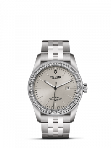 Tudor Glamour Date 31 Stainless Steel / Diamond / Silver / Bracelet M53020-0004