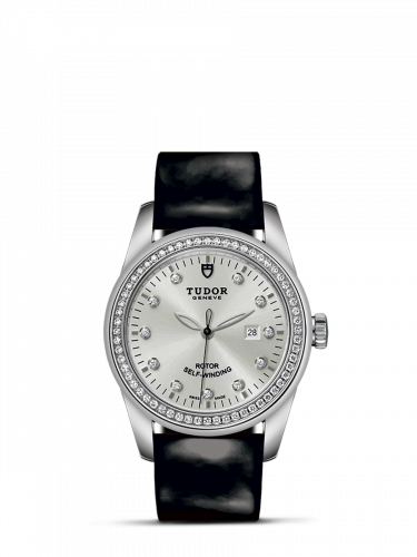 Tudor Glamour Date 31 Stainless Steel / Diamond / Silver-Diamond / Strap M53020-0053