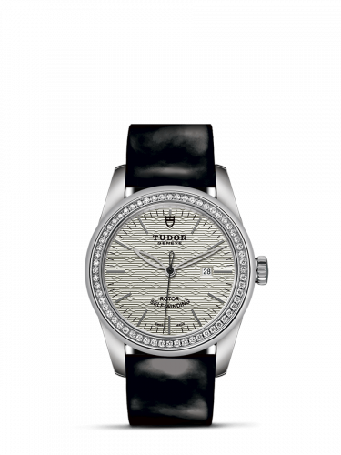 Tudor Glamour Date 31 Stainless Steel / Diamond / Jacquard Silver / Strap M53020-0054