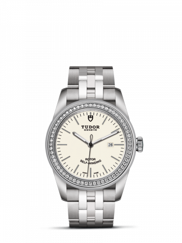 Tudor Glamour Date 31 Stainless Steel / Diamond / Opaline / Bracelet M53020-0073