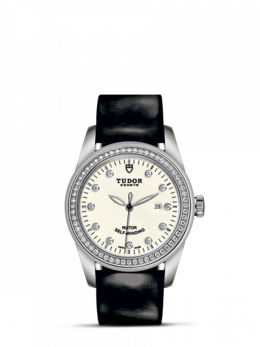 Tudor Glamour Date 31 Stainless Steel / Diamond / Opaline-Diamond / Strap M53020-0086
