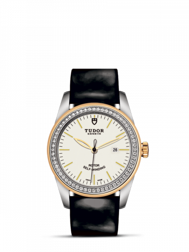 Tudor Glamour Date 31 Stainless Steel / Yellow Gold / Diamond / Opaline / Strap M53023-0071