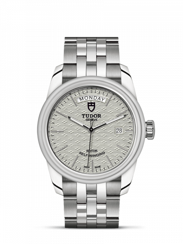 Tudor Glamour Day + Date Stainless Steel / Jacquard Silver / Bracelet M56000-0003