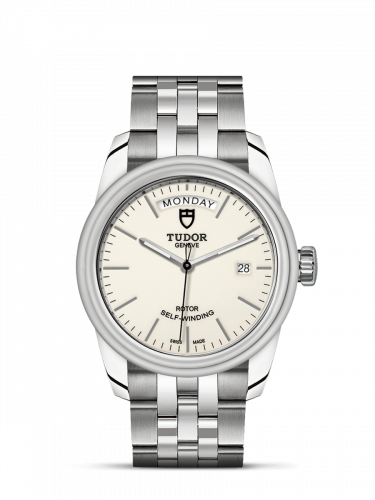 Tudor Glamour Day + Date Stainless Steel / Opaline/ Bracelet M56000-0181