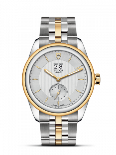 Tudor Glamour Double Date Stainless Steel / Yellow Gold / Silver/ Bracelet M57103-0001