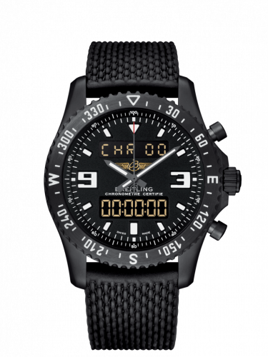 Breitling Chronospace Military Blacksteel / Volcano Black / Rubber / Folding M78367101B1S1