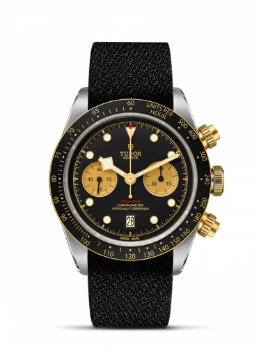 Tudor Heritage Black Bay Chronograph S&G / Black / Textile 79363N-0003