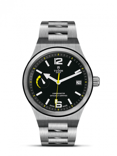 Tudor North Flag Stainless Steel / Black / Bracelet 91210N-0001