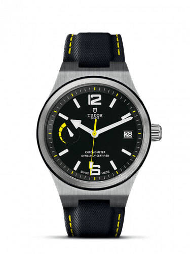 Tudor North Flag Stainless Steel / Black / Strap 91210N-0002