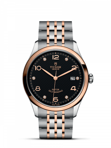 Tudor 1926 39 Stainless Steel / Rose Gold / Black - Diamond 91551-0004