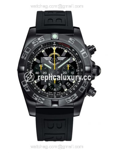 Breitling Chronomat 44 Blacksteel / Breitling Jet Team / Rubber MB01109L.BD48.153S