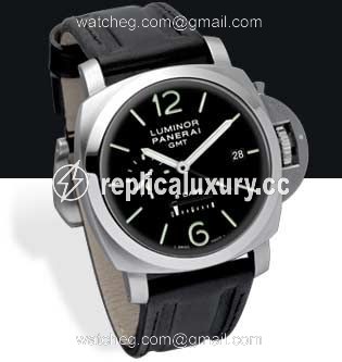 Panerai Luminor 1950 44 8 Days GMT Stainless Steel / Black PAM00233.1
