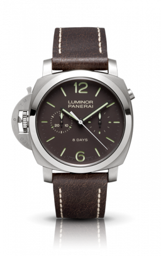 Panerai Luminor 1950 Chrono Monopulsante Left-Handed 8 Days Titanio PAM00345