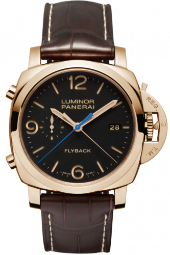 Panerai Luminor 1950 44 3 Days Chrono Flyback Automatic Red Gold / Black PAM00525