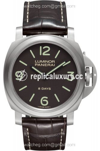 Panerai Luminor Base 44 8 Days Titanium / Brown PAM00562