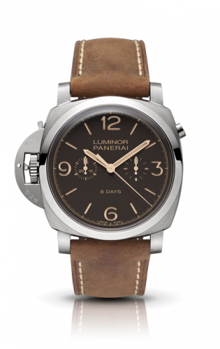 Panerai Luminor 1950 Chrono Mono-Pulsante Left-Handed 8 Days Titanio PAM00579