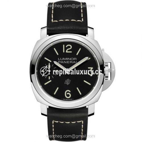 Panerai Luminor 44 Logo 3 Days Stainless Steel / Black PAM01084
