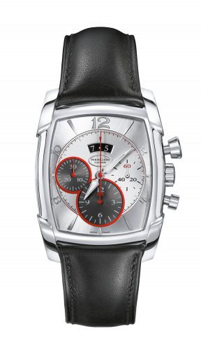 Parmigiani Fleurier Kalpagraphe Stainless Steel / Silver / Calf PFC128-0000100-HC1442