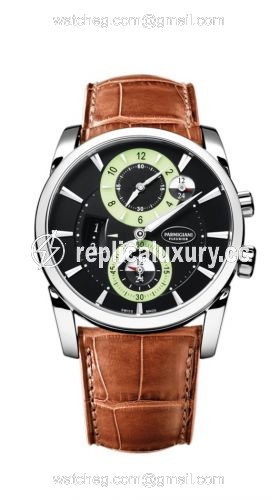 Parmigiani Fleurier Tonda Hemispheres Stainless Steel / Black PFC231-0001400-HA4042
