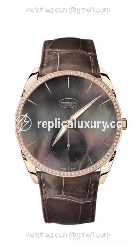 Parmigiani Fleurier Tonda 1950 Sertie Rose Gold / Black MOP / Alligator PFC267-1063800-HA2721