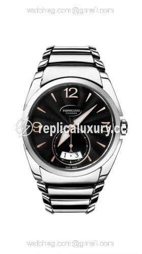 Parmigiani Fleurier Tonda Metropolitaine Stainless Steel / Black / Bracelet PFC273-0001400-B00002