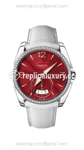 Parmigiani Fleurier Tonda Metropolitaine Stainless Steel / Amarante / Diamond PFC273-0060900-HE242