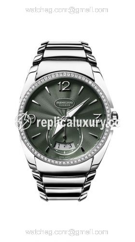 Parmigiani Fleurier Tonda Metropolitaine Stainless Steel / Green / Diamond / Bracelet PFC273-0065600-B00002