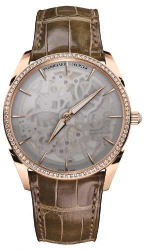 Parmigiani Fleurier Tonda 1950 Squelette Rose Gold / Milky Sapphire / Diamond PFC280-1060100-HA3921