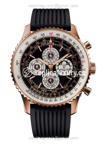 Breitling Navitimer QP Red Gold / Black / Rubber R29381E6.BF55.252S