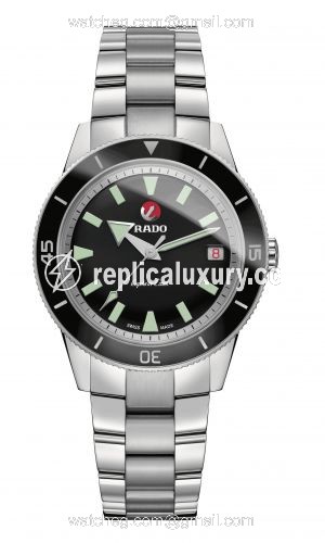 Rado HyperChrome Captain Cook 37 Black / Bracelet R32500153